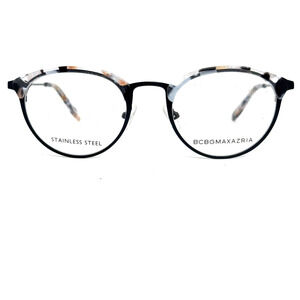 BCBGMAXAZRIA Astrid Black Womens Round Full Rim Eyeglasses‎ 49-20-135 H16811